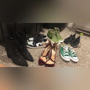 Steve Madden Burgundy Velvet Strappy Heels